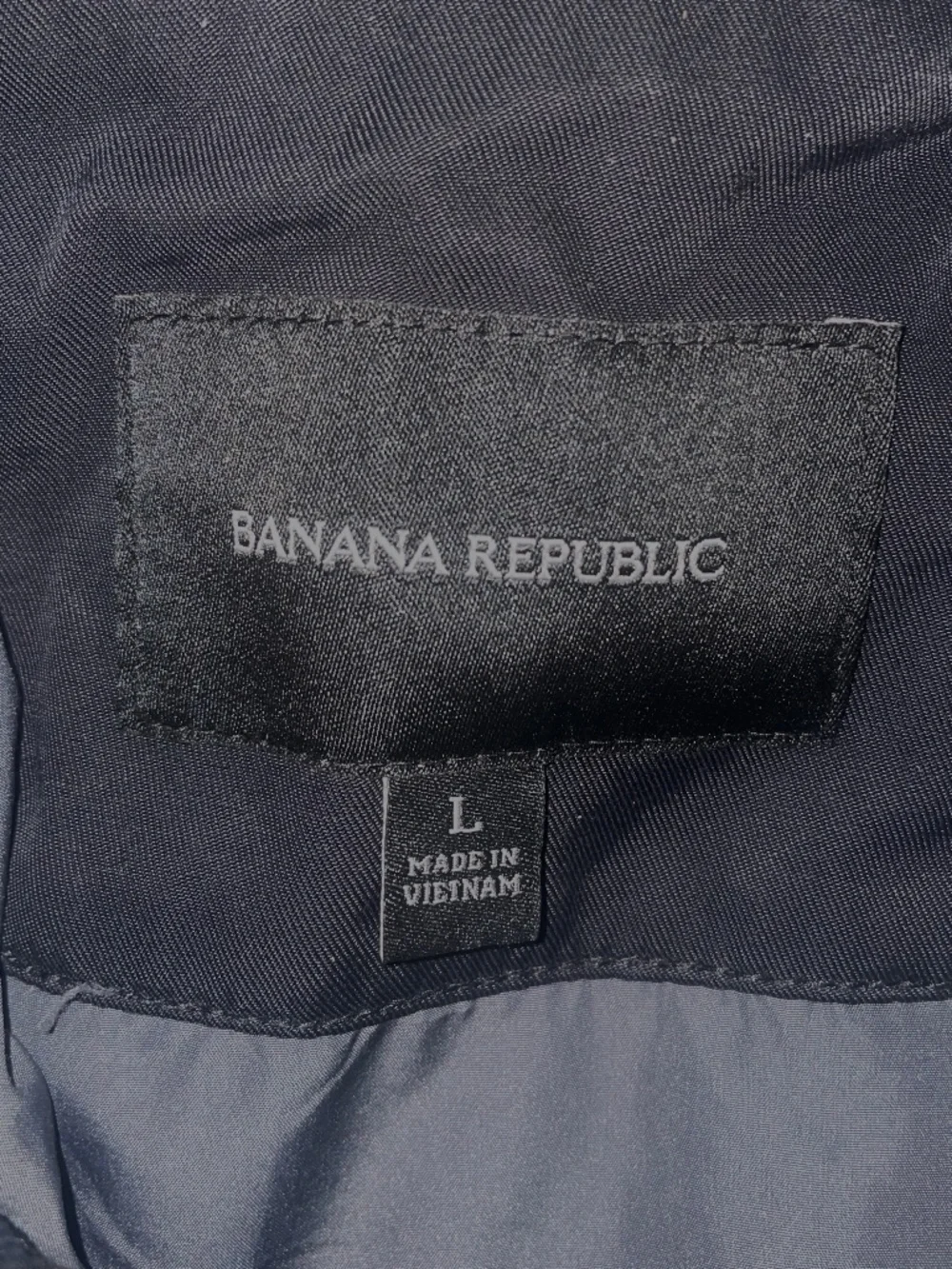 Mens Banana Republic Stand-Collar Full Zip Nylon Jacket SZ L